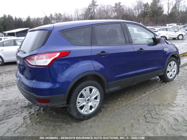 1FMCU0F73DUB87265 - 2013 FORD ESCAPE S BLUE photo 4