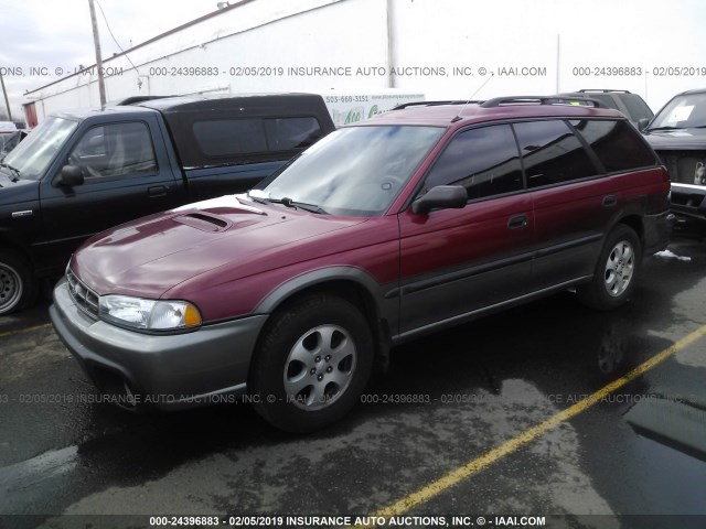 4S3BG6855W7628840 - 1998 SUBARU LEGACY 30TH ANN OUTBACK/LTD/SPT RED photo 2