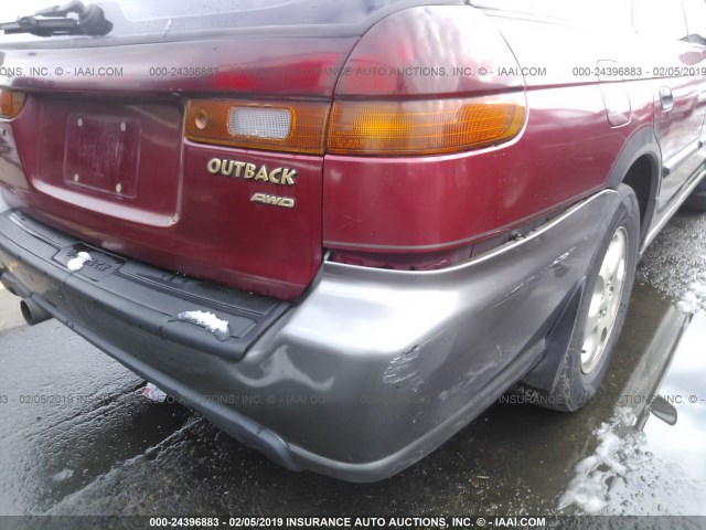 4S3BG6855W7628840 - 1998 SUBARU LEGACY 30TH ANN OUTBACK/LTD/SPT RED photo 6