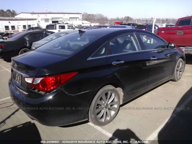 5NPEC4AC4BH062469 - 2011 HYUNDAI SONATA SE/LIMITED BLACK photo 4