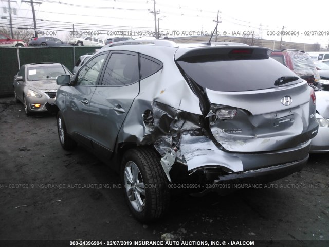 KM8JUCAC9DU737842 - 2013 HYUNDAI TUCSON GLS/LIMITED 灰色 照片 3