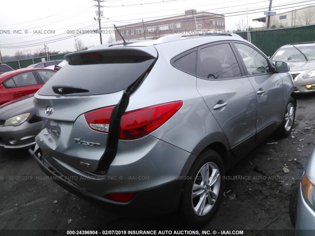 KM8JUCAC9DU737842 - 2013 HYUNDAI TUCSON GLS/LIMITED 灰色 照片 4