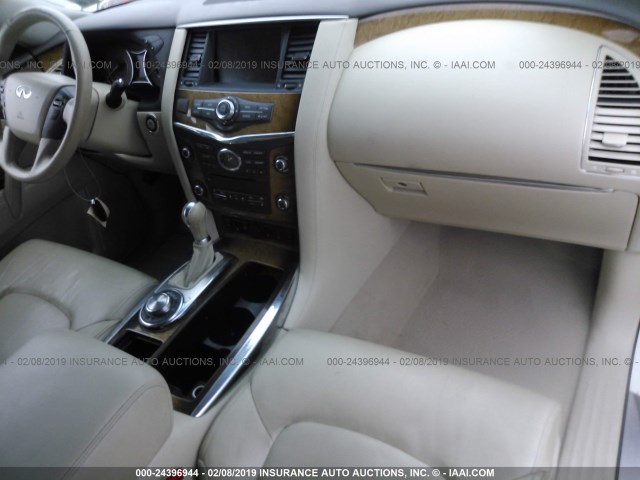 JN8AZ2NE0C9015886 - 2012 INFINITI QX56 WHITE photo 5