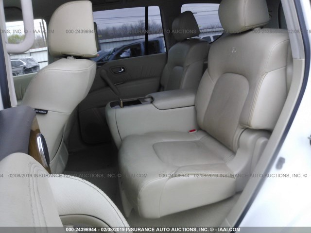 JN8AZ2NE0C9015886 - 2012 INFINITI QX56 WHITE photo 8