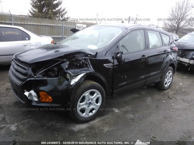 1FMCU0F74JUA94931 - 2018 FORD ESCAPE S BLACK photo 2