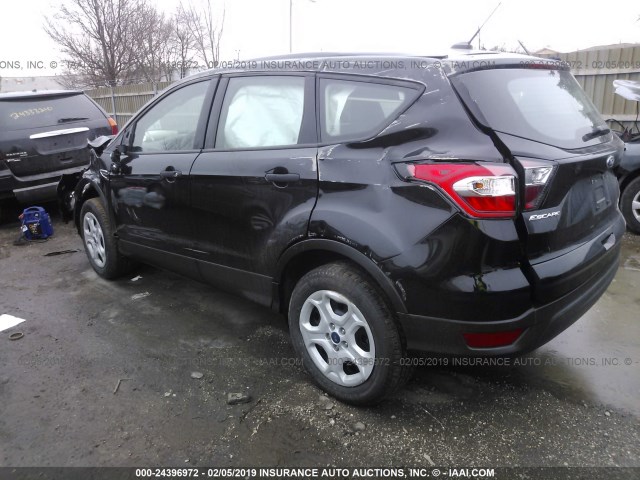 1FMCU0F74JUA94931 - 2018 FORD ESCAPE S BLACK photo 3