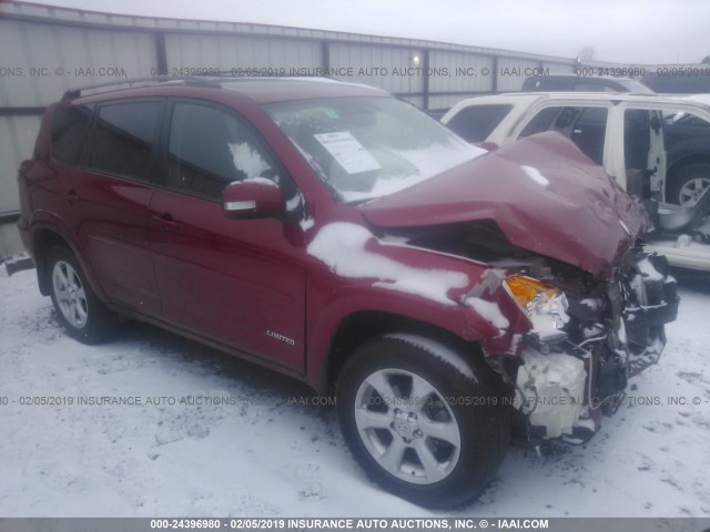 2T3DK4DV2CW089868 - 2012 TOYOTA RAV4 LIMITED RED photo 1