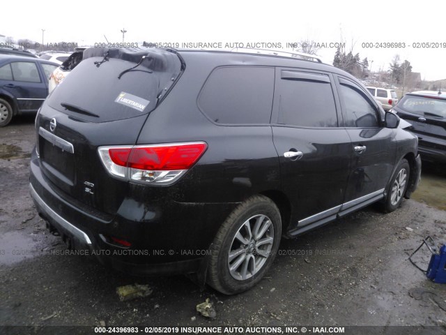 5N1AR2MM2FC698486 - 2015 NISSAN PATHFINDER S/SV/SL/PLATINUM BLACK photo 4