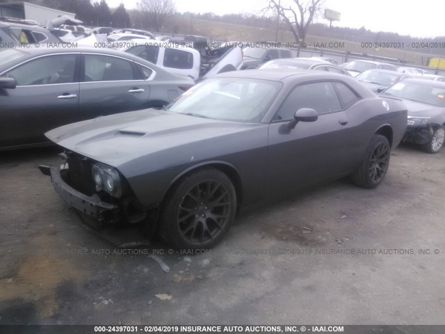 2C3CDZAG1GH162778 - 2016 DODGE CHALLENGER SXT GRAY photo 2