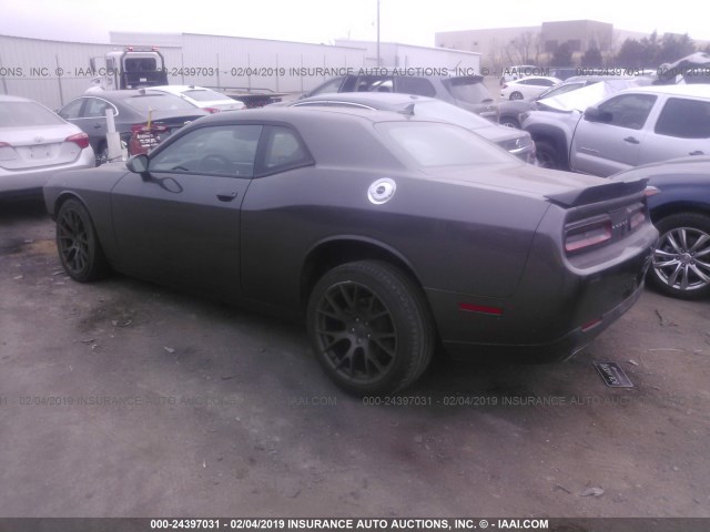 2C3CDZAG1GH162778 - 2016 DODGE CHALLENGER SXT GRAY photo 3