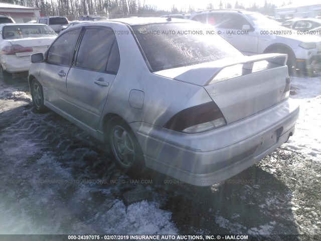 JA3AJ86E53U119838 - 2003 MITSUBISHI LANCER OZ RALLY SILVER photo 3