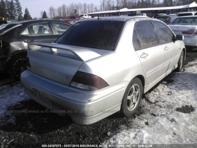 JA3AJ86E53U119838 - 2003 MITSUBISHI LANCER OZ RALLY SILVER photo 4