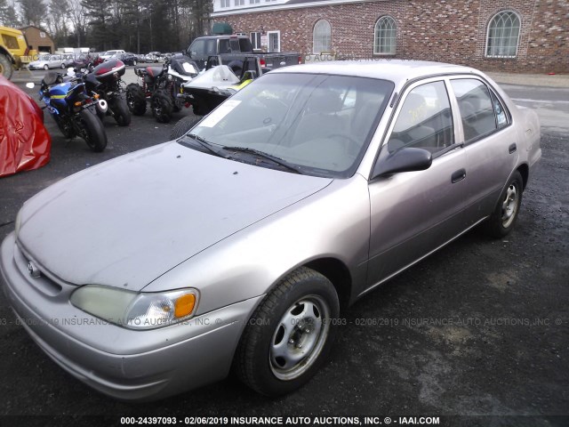 2T1BR12E9XC241620 - 1999 TOYOTA COROLLA VE/CE/LE BROWN photo 2