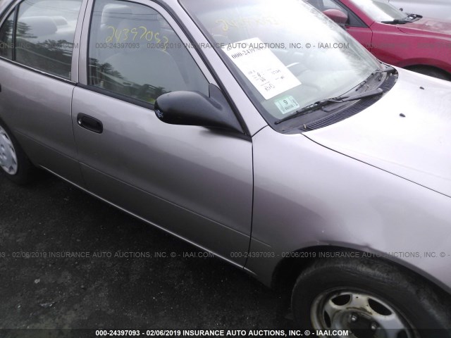 2T1BR12E9XC241620 - 1999 TOYOTA COROLLA VE/CE/LE BROWN photo 6