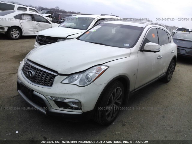 JN1BJ0RR6HM400093 - 2017 INFINITI QX50 WHITE photo 2