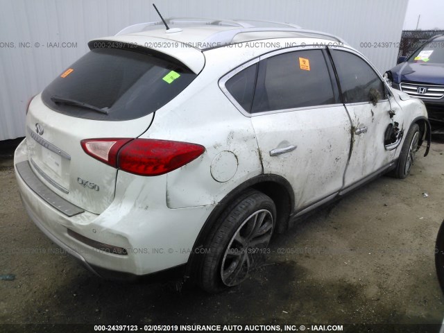 JN1BJ0RR6HM400093 - 2017 INFINITI QX50 WHITE photo 4