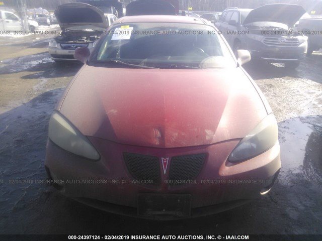 2G2WP552581147321 - 2008 PONTIAC GRAND PRIX RED photo 6