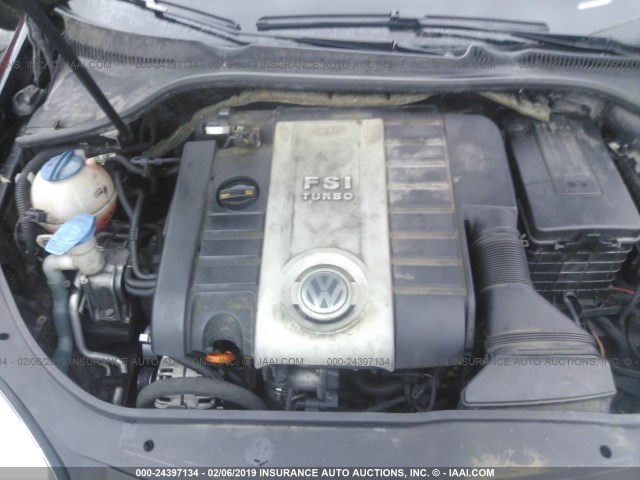 3VWRJ71K98M174751 - 2008 VOLKSWAGEN JETTA WOLFSBURG 黑色 照片 10