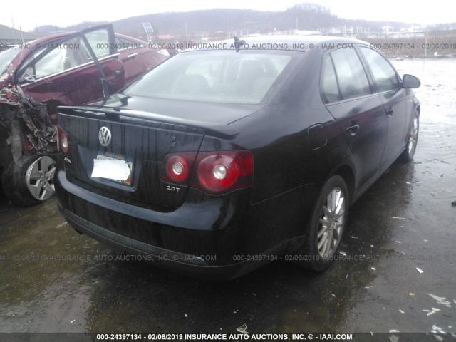3VWRJ71K98M174751 - 2008 VOLKSWAGEN JETTA WOLFSBURG 黑色 照片 4