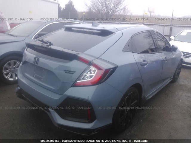 SHHFK7H45HU204292 - 2017 HONDA CIVIC SPORT Azul foto 4