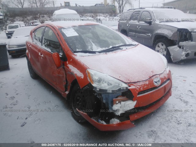 JTDKDTB31E1074471 - 2014 TOYOTA PRIUS C ORANGE photo 6