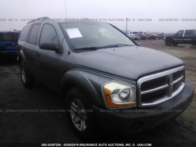 1D4HB38N86F122774 - 2006 DODGE DURANGO SXT GRAY photo 1