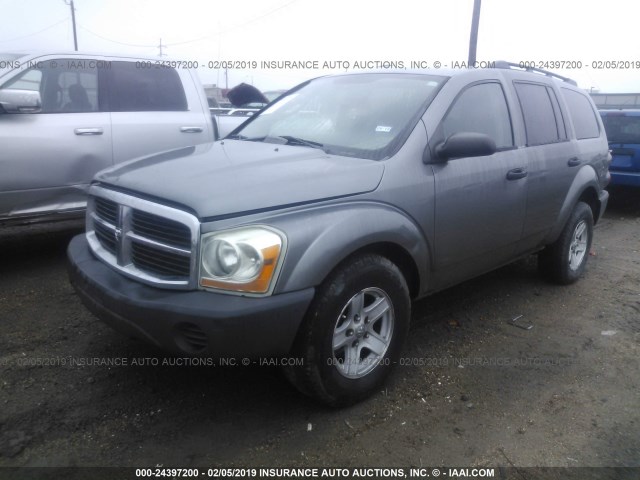 1D4HB38N86F122774 - 2006 DODGE DURANGO SXT GRAY photo 2