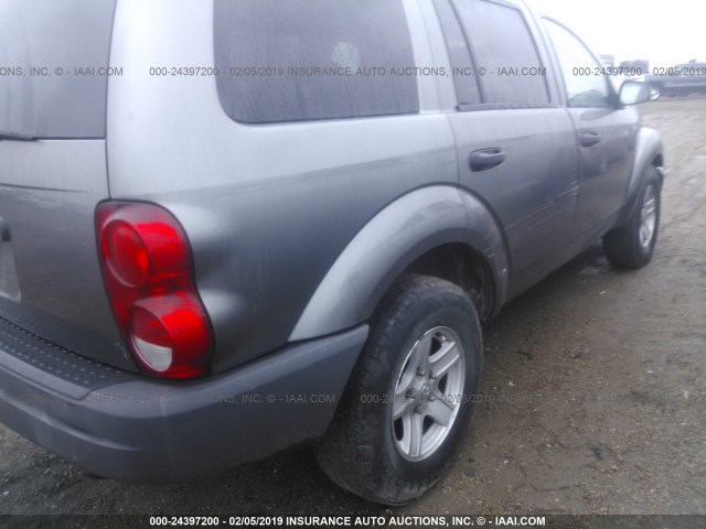 1D4HB38N86F122774 - 2006 DODGE DURANGO SXT GRAY photo 6