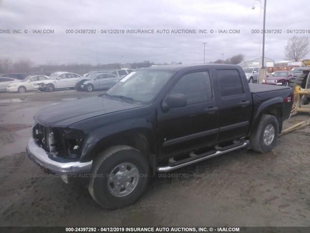 1GCDT13E178235315 - 2007 CHEVROLET COLORADO BLACK photo 2