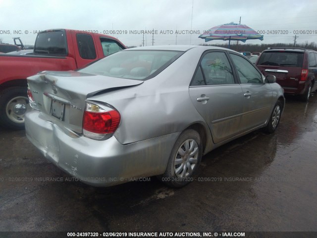 4T1BE32K36U140003 - 2006 TOYOTA CAMRY LE/XLE/SE SILVER photo 4