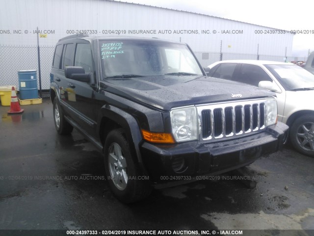 1J8HH48K67C599450 - 2007 JEEP COMMANDER BLACK photo 6