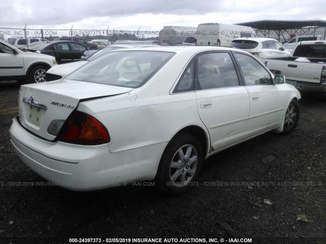 4T1BF28B62U240069 - 2002 TOYOTA AVALON XL/XLS WHITE photo 4