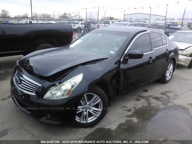 JN1CV6AR8BM402412 - 2011 INFINITI G37 BLACK photo 2