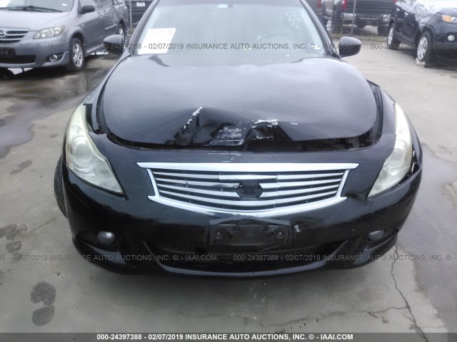 JN1CV6AR8BM402412 - 2011 INFINITI G37 BLACK photo 6