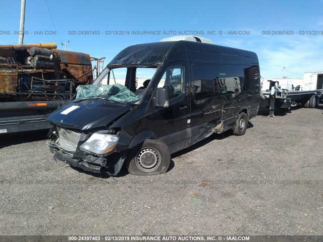 WDZPE8CD0E5885033 - 2014 MERCEDES-BENZ SPRINTER 2500 BLACK photo 2