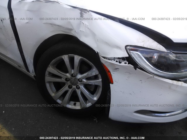 1C3CCCAB6FN542046 - 2015 CHRYSLER 200 LIMITED WHITE photo 6