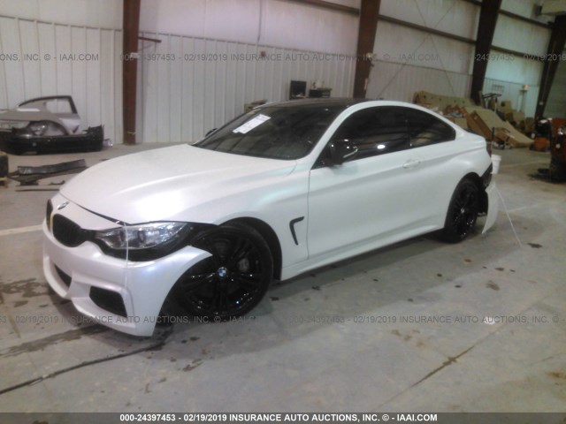 WBA3R1C53FK193514 - 2015 BMW 435 I WHITE photo 2