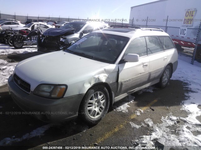 4S3BH686346606196 - 2004 SUBARU LEGACY OUTBACK LIMITED WHITE photo 2