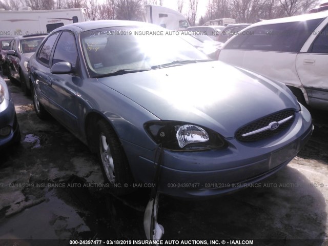 1FAFP55S0YG215240 - 2000 FORD TAURUS SES BLUE photo 1