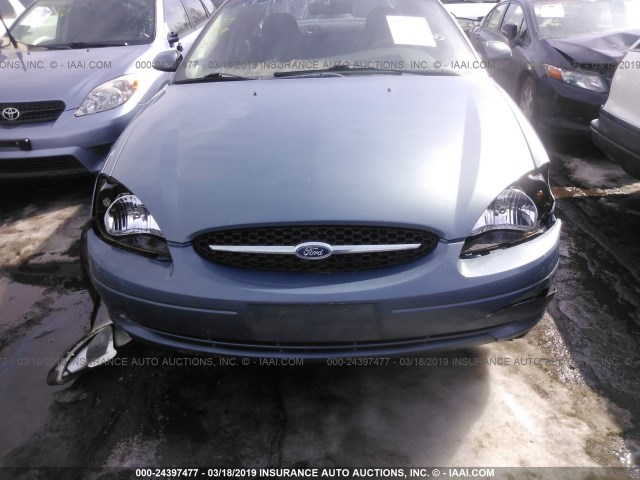 1FAFP55S0YG215240 - 2000 FORD TAURUS SES BLUE photo 6