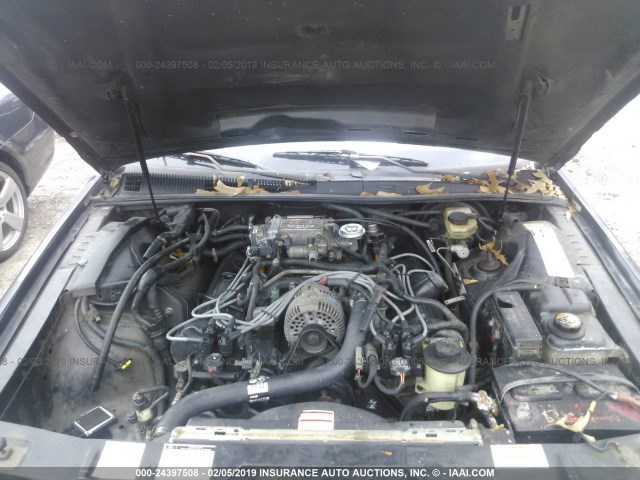 1FALP62W8VH110421 - 1997 FORD THUNDERBIRD LX BLACK photo 10