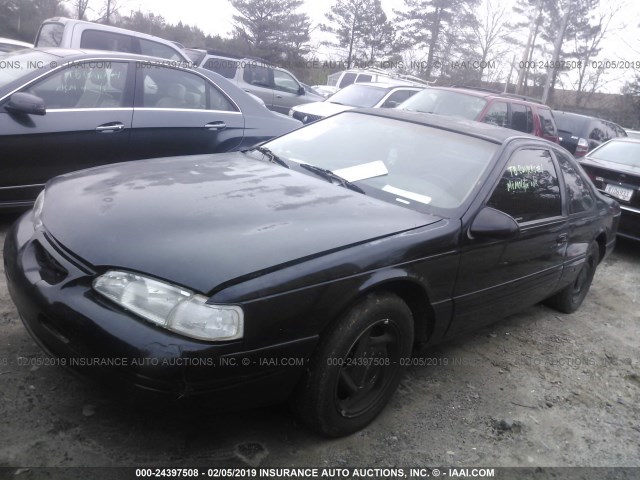 1FALP62W8VH110421 - 1997 FORD THUNDERBIRD LX BLACK photo 2