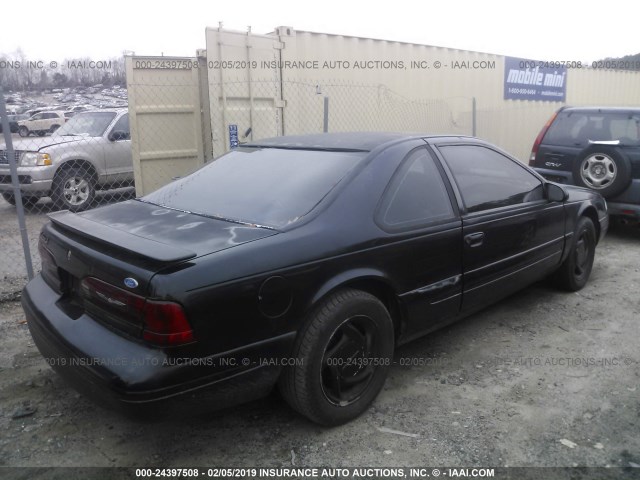 1FALP62W8VH110421 - 1997 FORD THUNDERBIRD LX BLACK photo 4