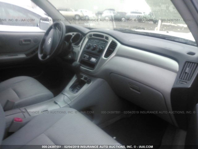 JTEGP21A240040143 - 2004 TOYOTA HIGHLANDER LIMITED SILVER photo 5