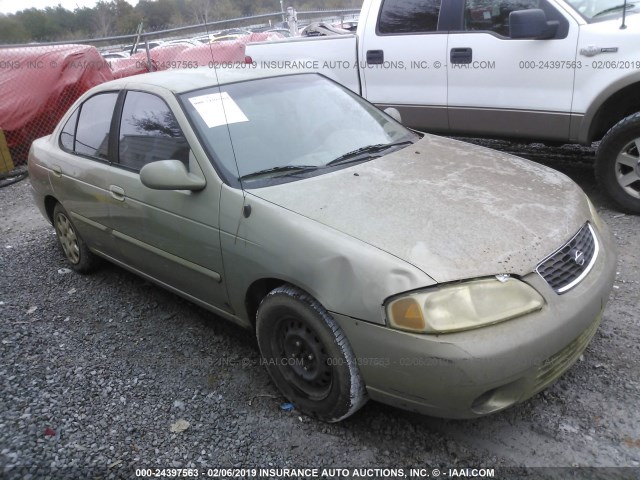 3N1CB51D61L434968 - 2001 NISSAN SENTRA XE/GXE GOLD photo 1