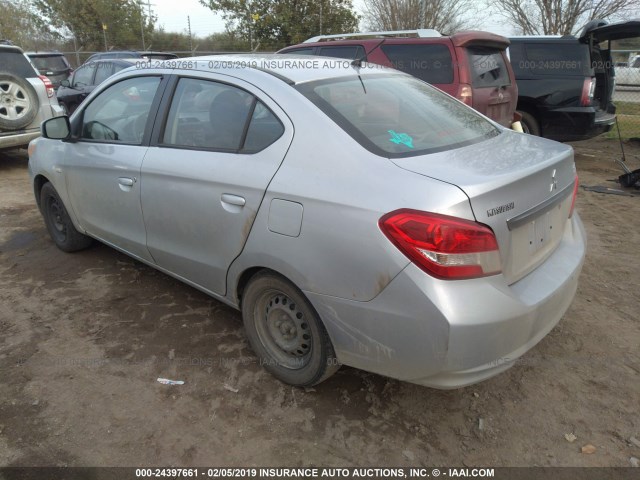 ML32F3FJ3HH004472 - 2017 MITSUBISHI MIRAGE G4 ES SILVER photo 3