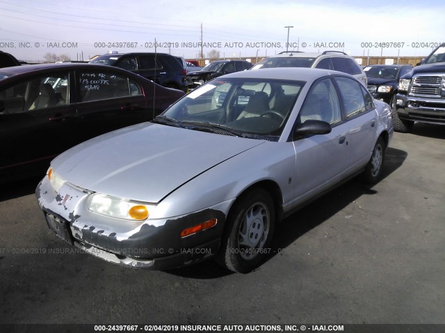 1G8ZH52842Z166742 - 2002 SATURN SL1 SILVER photo 2