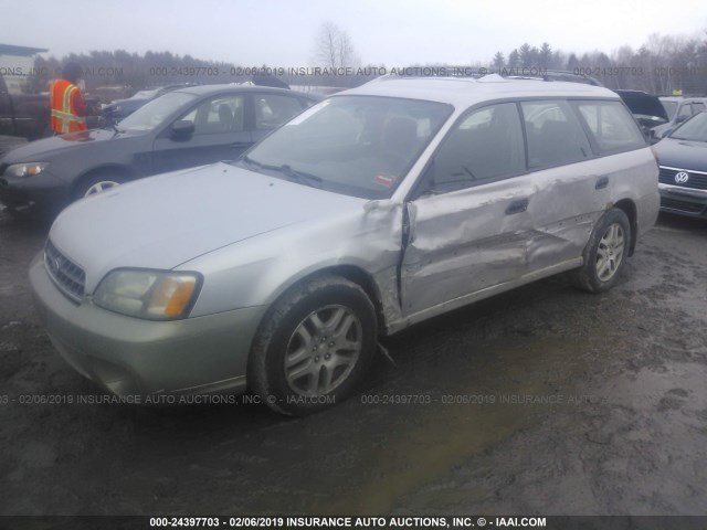 4S3BH675936632101 - 2003 SUBARU LEGACY OUTBACK AWP SILVER photo 2