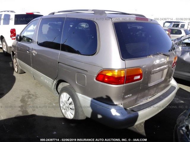 4T3ZF13C2WU075904 - 1998 TOYOTA SIENNA LE/XLE BROWN photo 3