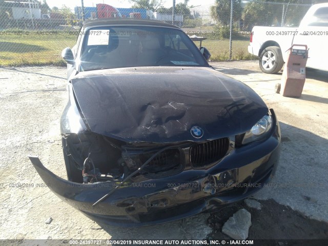 WBAUL73549VJ75552 - 2009 BMW 128 I BLACK photo 6